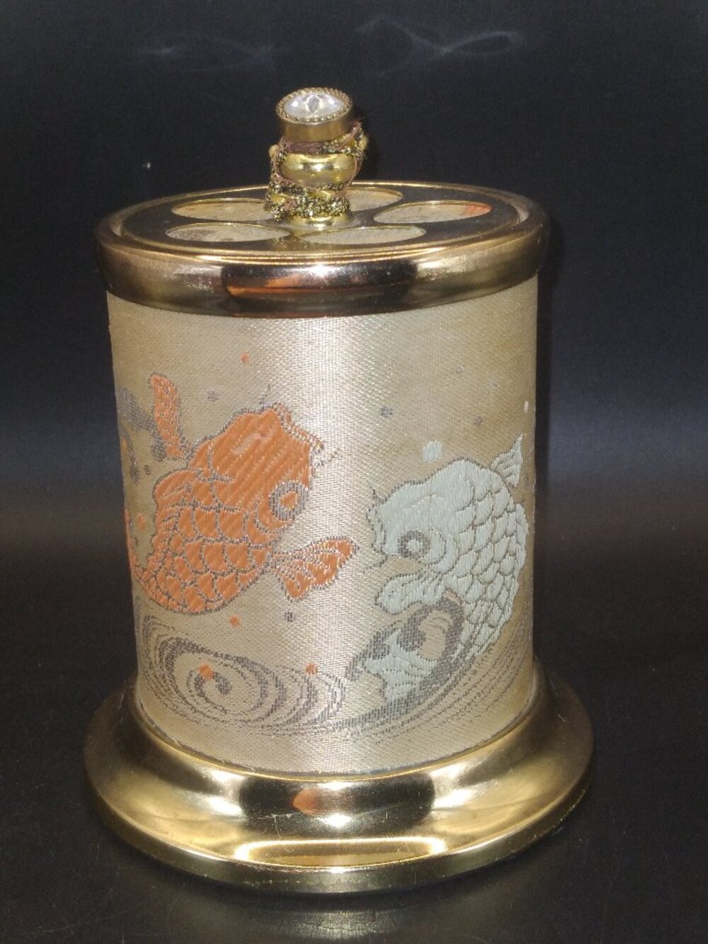Vintage Japanese Table Vanity mechanical Popup Carousel Cigarette Dispenser